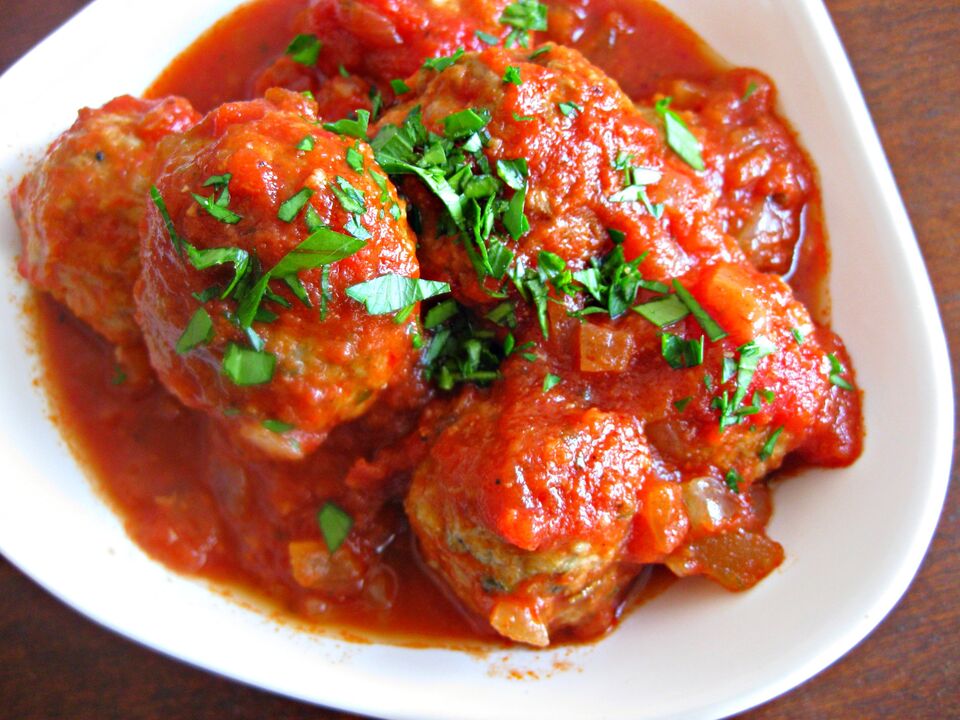 Turkey fillet meatballs a dietary meat dish from the Japanese diet