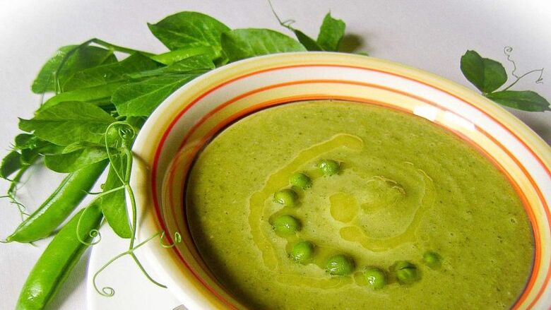 mashed pea soup to drink diet